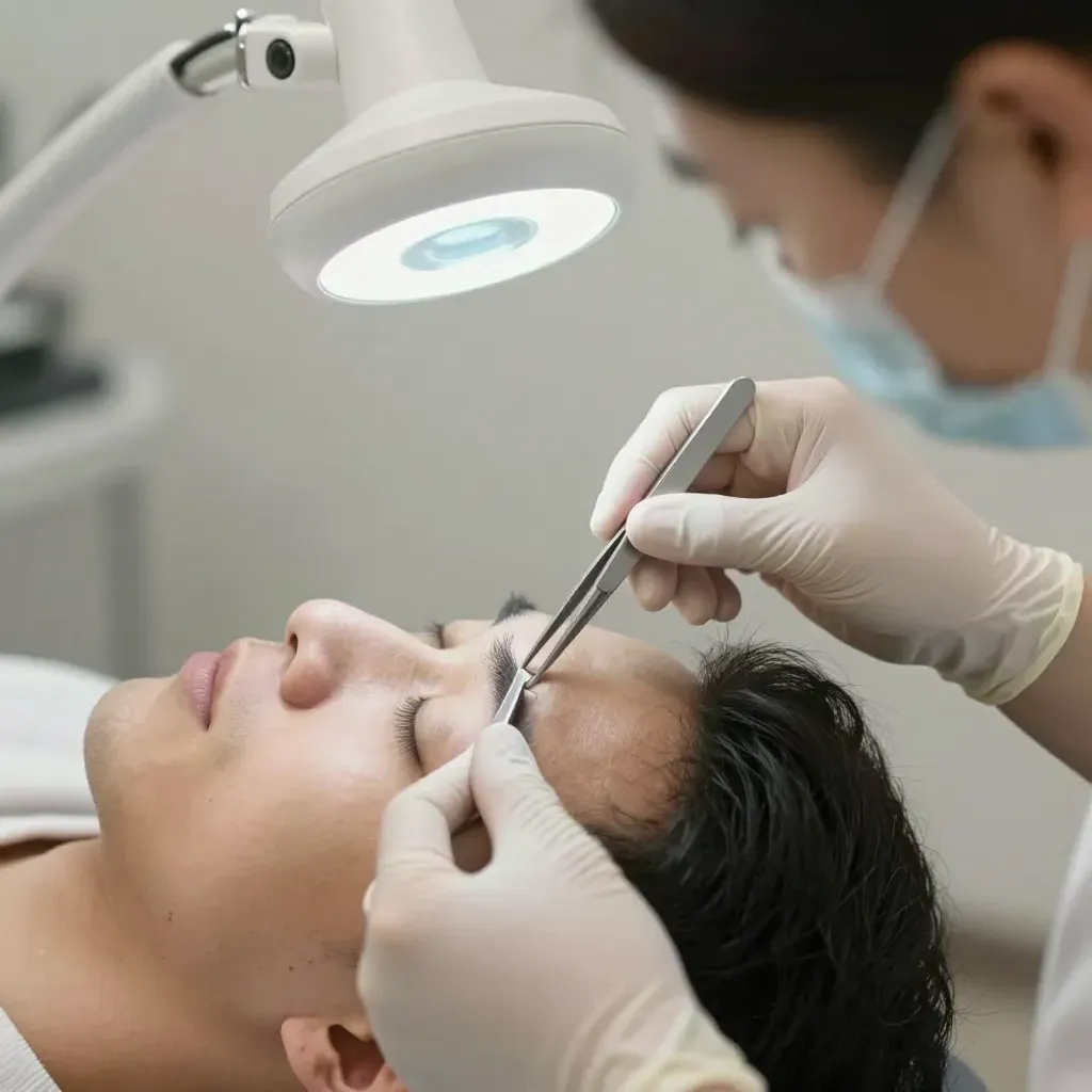 Barber Removes Ingrown Hair