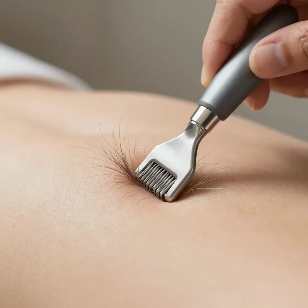 Close Up Ingrown Hair Removal