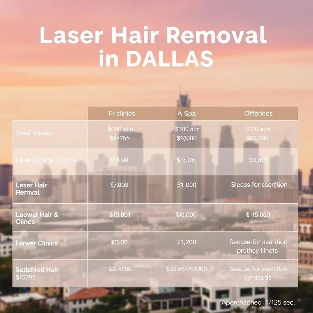 Comparing Laser Hair Removal Cost in Dallas: Clinics and Spas