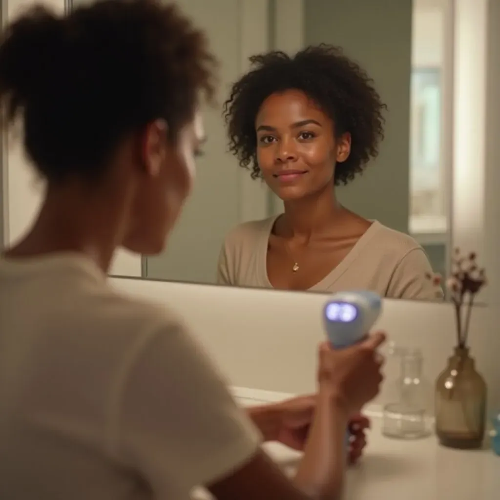 Dark skin laser hair removal at home
