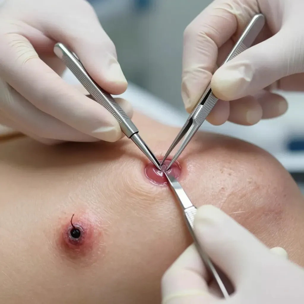 Ingrown Hair Cyst Removal Videos