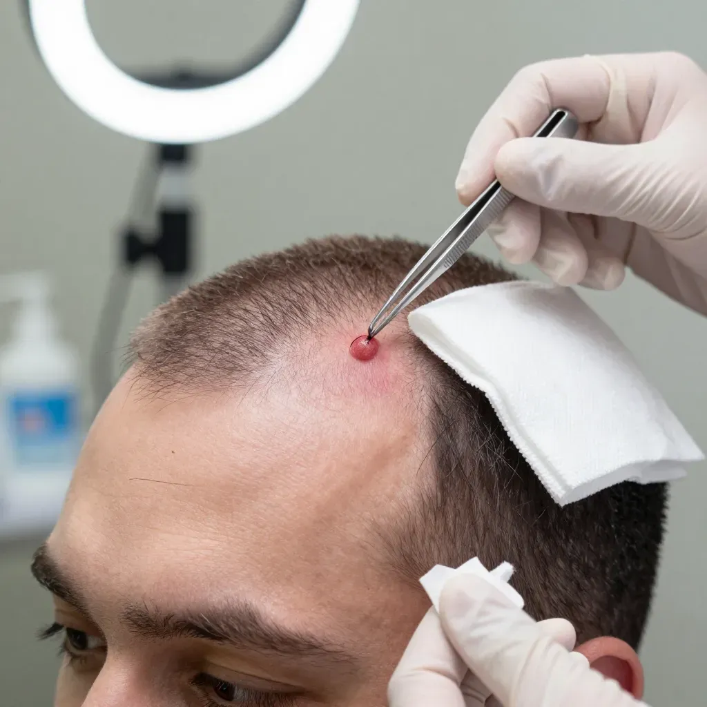 Ingrown Hair Scalp Removal