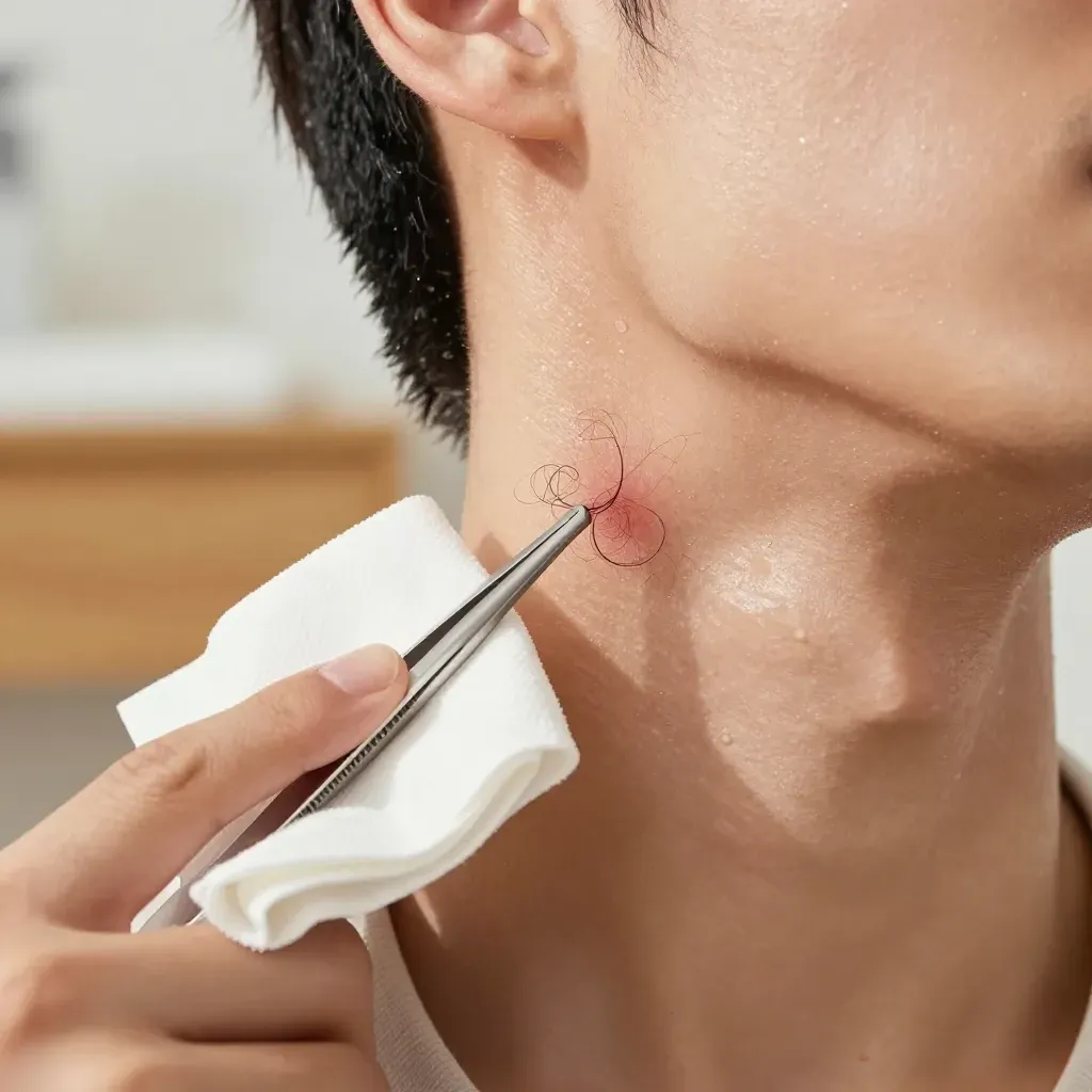 Ingrown Neck Hair Removal