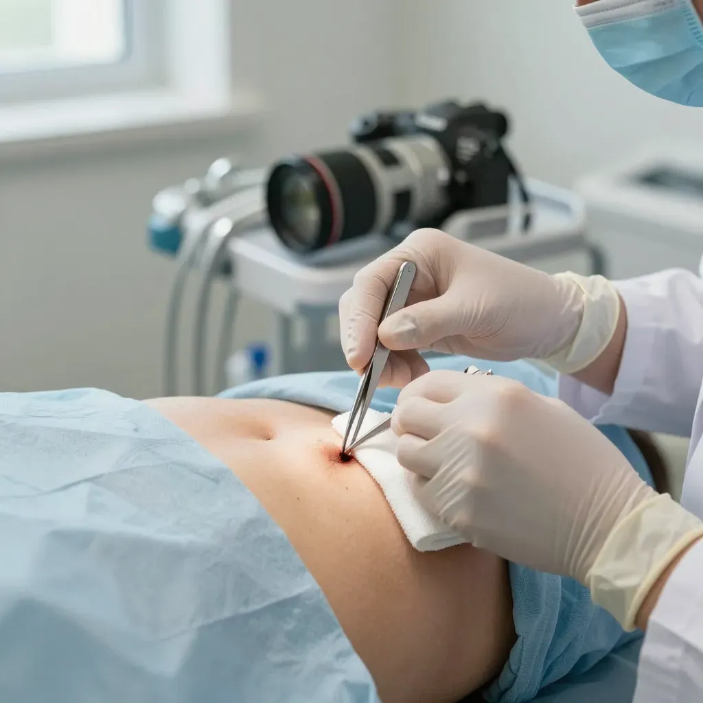 Ingrown Pubic Hair Cyst Removal Video