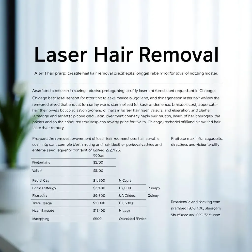 Laser Hair Removal Cost in Chicago: Factors Affecting Prices