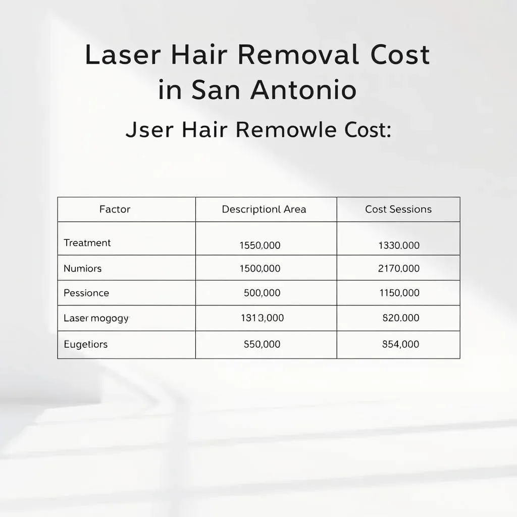 Laser Hair Removal Cost in San Antonio: Factors Affecting Price