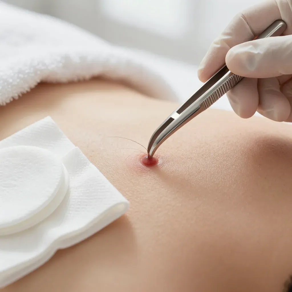 Pubic Ingrown Hair Cyst Removal at Home