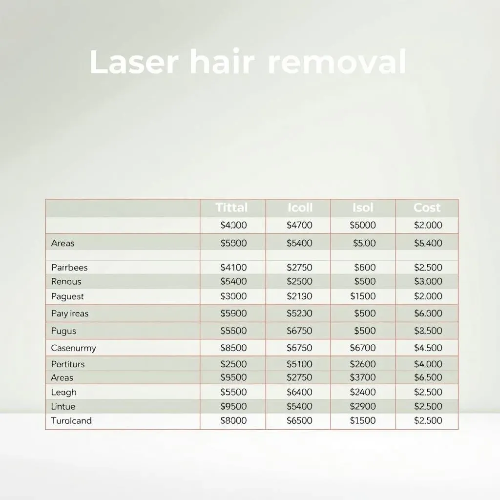 Understanding Laser Hair Removal Cost for Various Body Areas