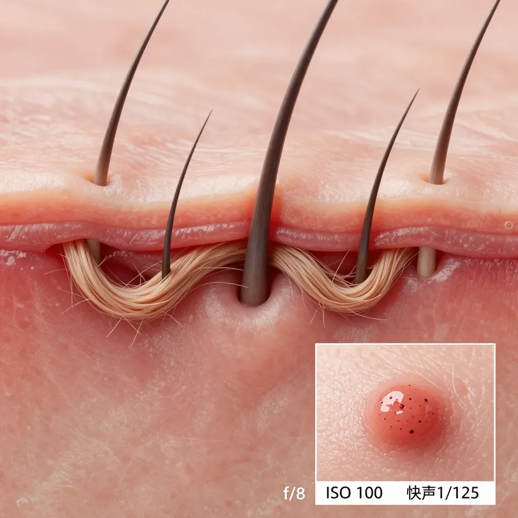 Very Deep Ingrown Hair Removal